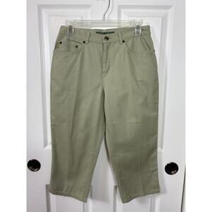 Lauren Jean Co by Ralph Lauren Classic Fit Capri Women's Size 4 Petite NEW